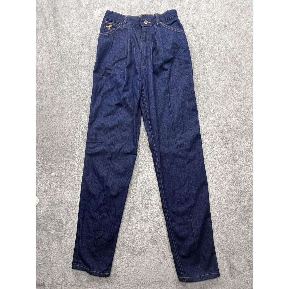 Vintage Wrangler Straight Jeans Womens‎ 8 Blue Dark Wash USA Regular 26x33